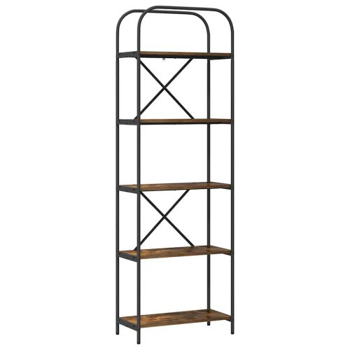 Рафт за книги Димян дъб 60 x 30 x 183 см Инженерно дърво