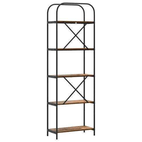 Рафт за книги Старо дърво 60 x 30 x 183 см Инженерно дърво