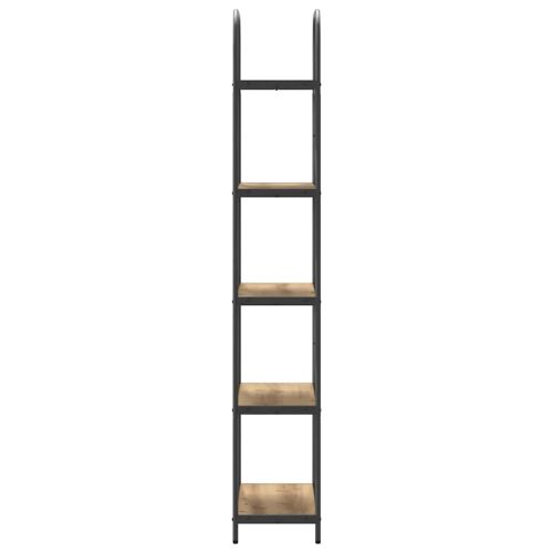 Рафт за книги Дъб 60 x 30 x 183 см Инженерно дърво