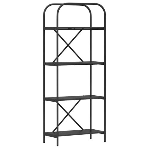 Рафт за книги Черния дъб 60 x 30 x 146 см Инженерно дърво