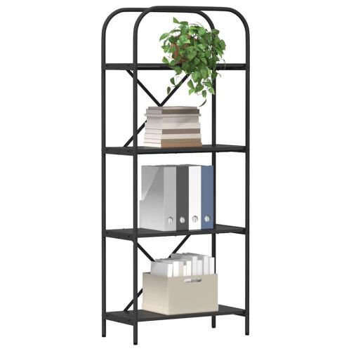 Рафт за книги Черния дъб 60 x 30 x 146 см Инженерно дърво