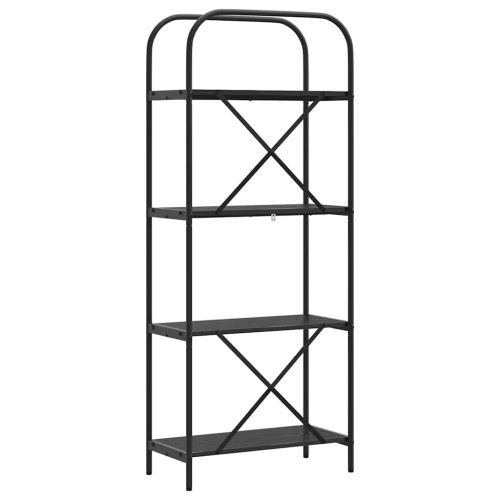 Рафт за книги Черния дъб 60 x 30 x 146 см Инженерно дърво