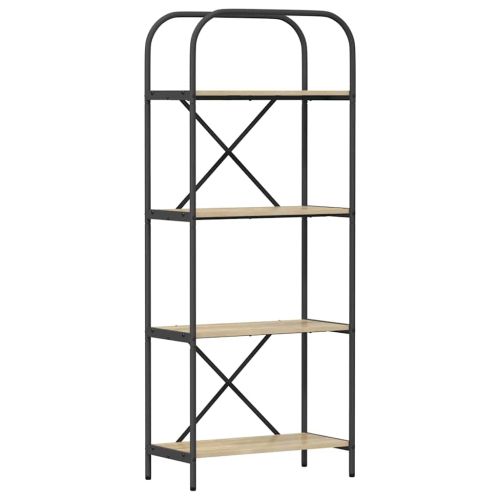 Рафт за книги Сонома дъб 60 x 30 x 146 см Инженерно дърво