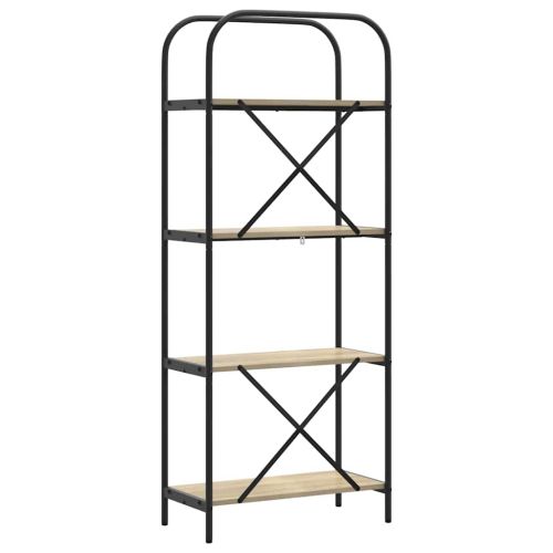 Рафт за книги Сонома дъб 60 x 30 x 146 см Инженерно дърво