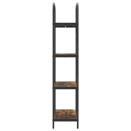 Рафт за книги Димян дъб 60 x 30 x 146 см Инженерно дърво