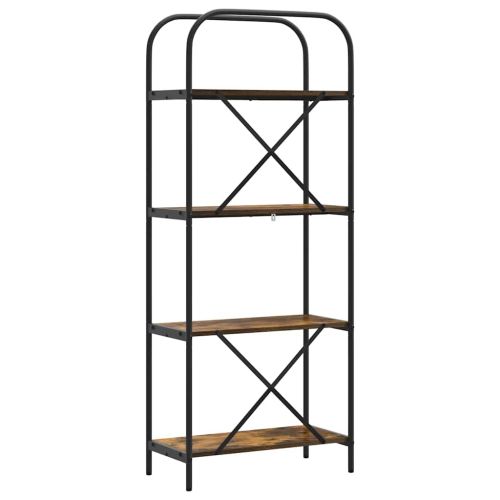 Рафт за книги Димян дъб 60 x 30 x 146 см Инженерно дърво