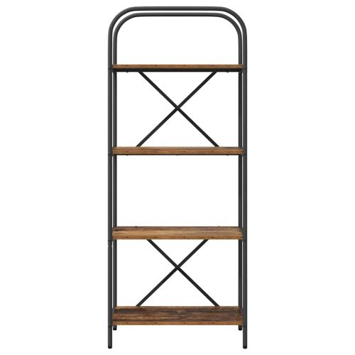 Рафт за книги Старо дърво 60 x 30 x 146 см Инженерно дърво