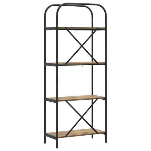 Рафт за книги Дъб 60 x 30 x 146 см Инженерно дърво