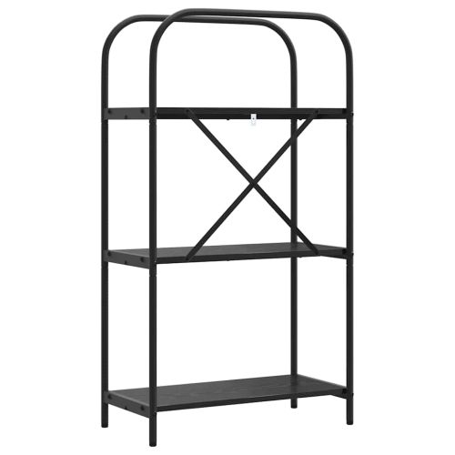 Рафт за книги Черния дъб 60 x 30 x 109 см Инженерно дърво