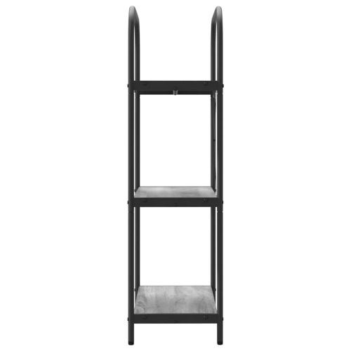 Рафт за книги Сив Сонома 60 x 30 x 109 см Инженерно дърво