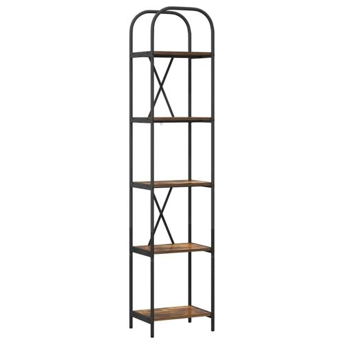 Рафт за книги Димян дъб 40 x 30 x 183 см Инженерно дърво