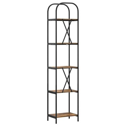 Рафт за книги Димян дъб 40 x 30 x 183 см Инженерно дърво