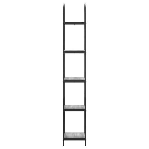 Рафт за книги Сив Сонома 40 x 30 x 183 см Инженерно дърво