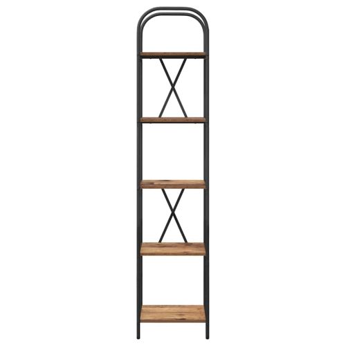 Рафт за книги Старо дърво 40 x 30 x 183 см Инженерно дърво