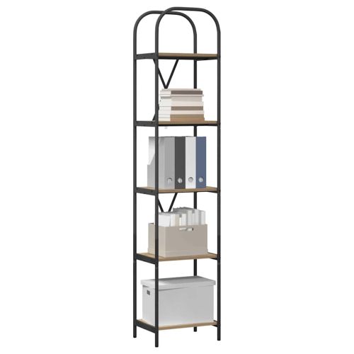 Рафт за книги Дъб 40 x 30 x 183 см Инженерно дърво