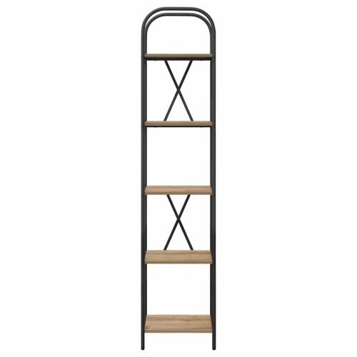 Рафт за книги Дъб 40 x 30 x 183 см Инженерно дърво