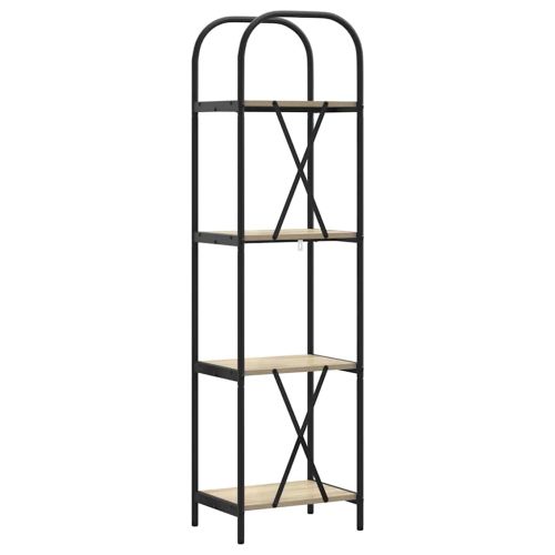 Рафт за книги Сонома дъб 40 x 30 x 146 см Инженерно дърво