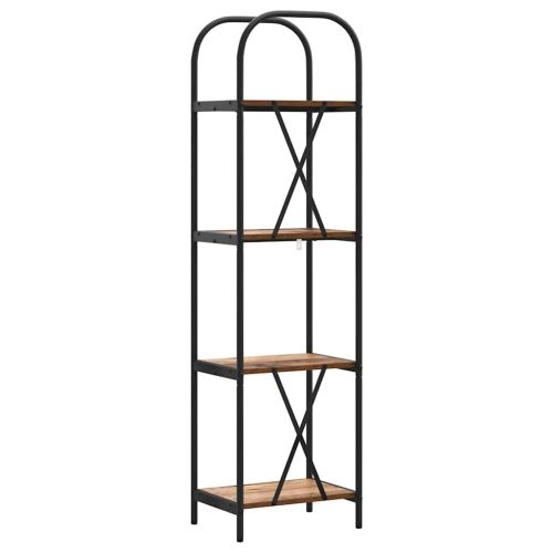 Рафт за книги Старо дърво 40 x 30 x 146 см Инженерно дърво