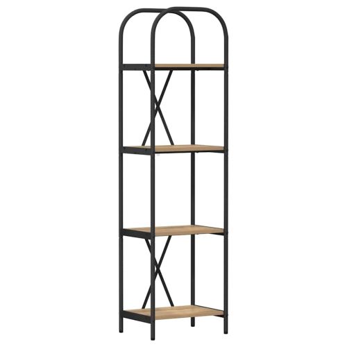 Рафт за книги Дъб 40 x 30 x 146 см Инженерно дърво