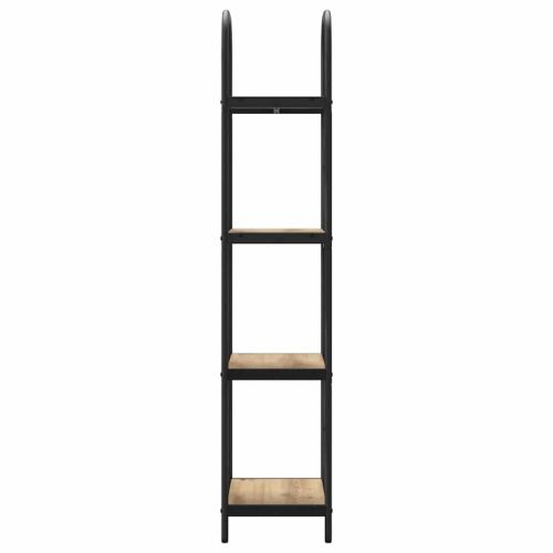 Рафт за книги Дъб 40 x 30 x 146 см Инженерно дърво