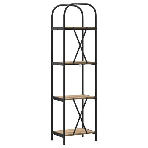 Рафт за книги Дъб 40 x 30 x 146 см Инженерно дърво