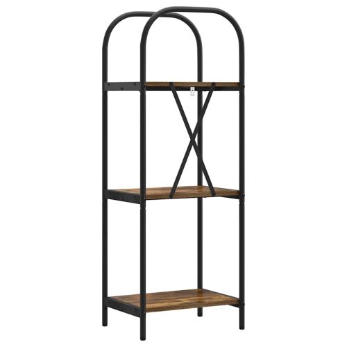 Рафт за книги Димян дъб 40 x 30 x 109 см Инженерно дърво