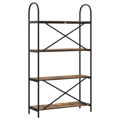 Рафт за книги Димян дъб 80 x 30 x 146 см Инженерно дърво