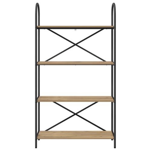 Рафт за книги Дъб 80 x 30 x 146 см Инженерно дърво