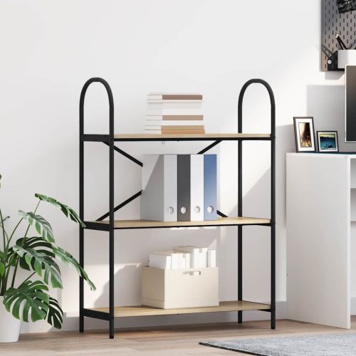 Рафт за книги Сонома дъб 80 x 30 x 109 см Инженерно дърво