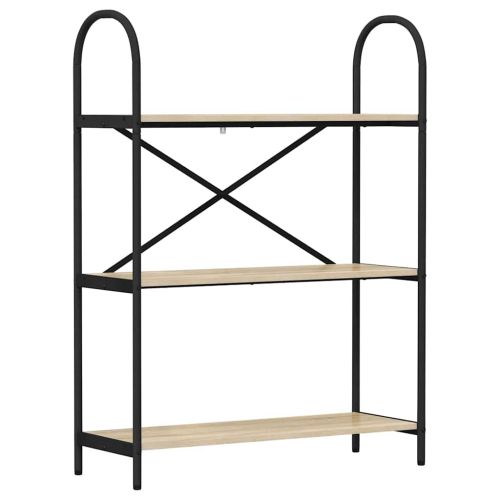 Рафт за книги Сонома дъб 80 x 30 x 109 см Инженерно дърво