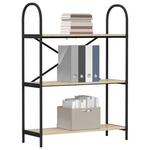 Рафт за книги Сонома дъб 80 x 30 x 109 см Инженерно дърво