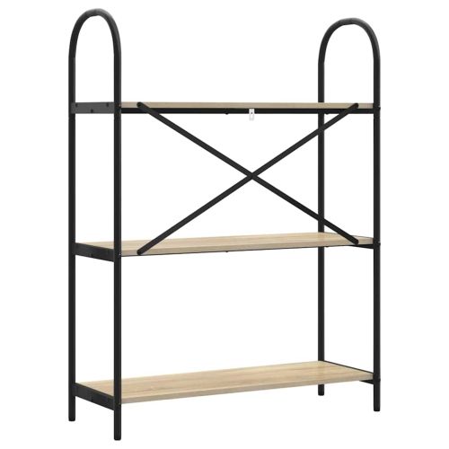 Рафт за книги Сонома дъб 80 x 30 x 109 см Инженерно дърво