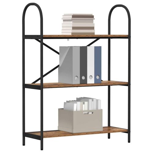 Рафт за книги Старо дърво 80 x 30 x 109 см Инженерно дърво