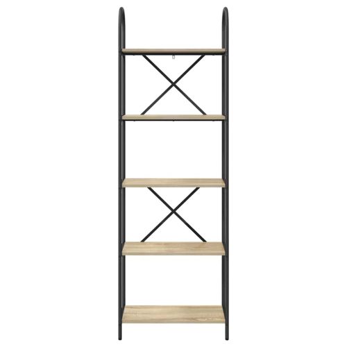 Рафт за книги Сонома дъб 60 x 30 x 183 см Инженерно дърво