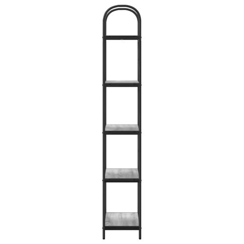 Рафт за книги Сив Сонома 60 x 30 x 183 см Инженерно дърво