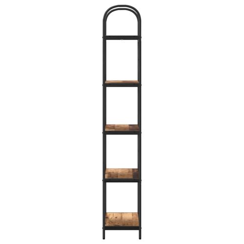 Рафт за книги Старо дърво 60 x 30 x 183 см Инженерно дърво