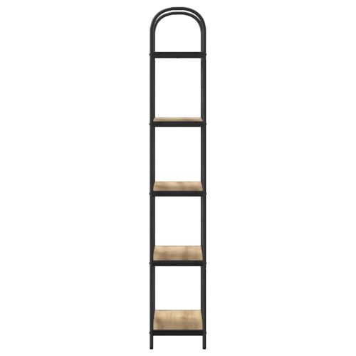 Рафт за книги Дъб 60 x 30 x 183 см Инженерно дърво