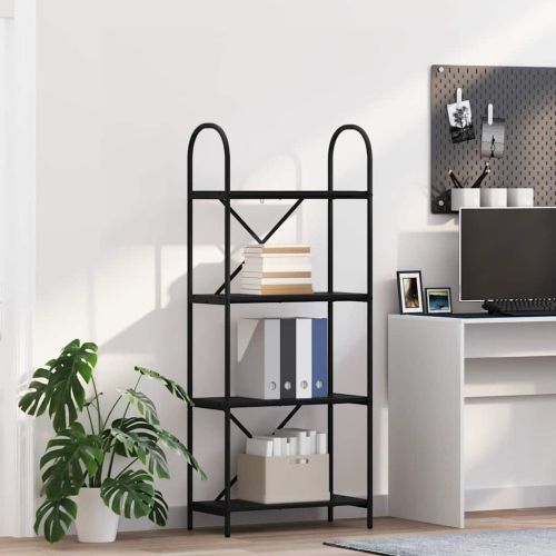 Рафт за книги Черния дъб 60 x 30 x 146 см Инженерно дърво