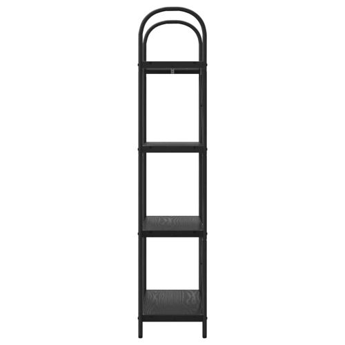 Рафт за книги Черния дъб 60 x 30 x 146 см Инженерно дърво