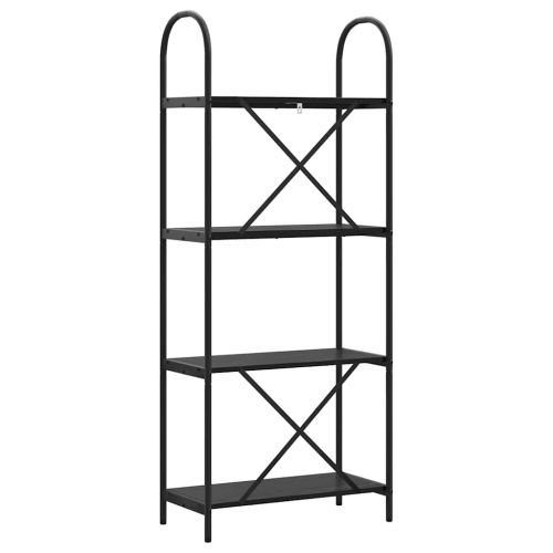 Рафт за книги Черния дъб 60 x 30 x 146 см Инженерно дърво