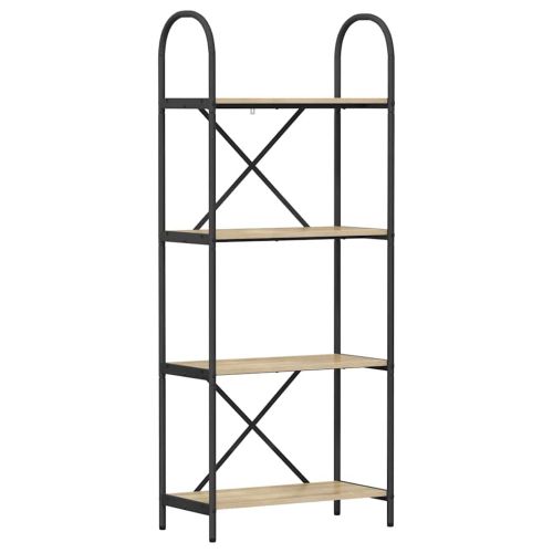 Рафт за книги Сонома дъб 60 x 30 x 146 см Инженерно дърво