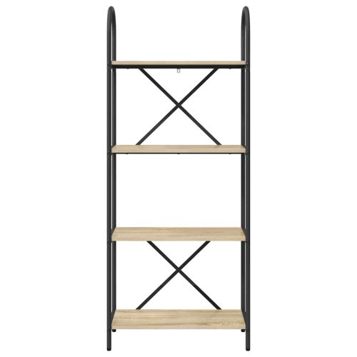 Рафт за книги Сонома дъб 60 x 30 x 146 см Инженерно дърво