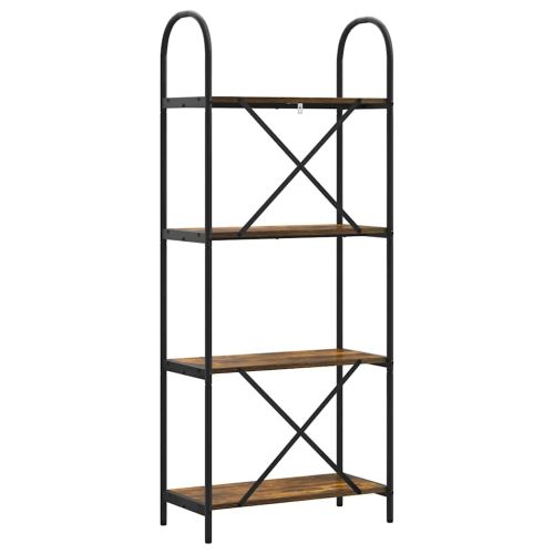 Рафт за книги Димян дъб 60 x 30 x 146 см Инженерно дърво