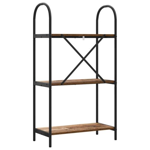 Рафт за книги Старо дърво 60 x 30 x 109 см Инженерно дърво