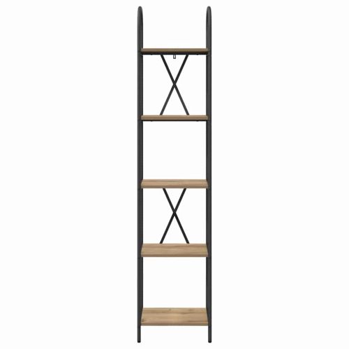 Рафт за книги Дъб 40 x 30 x 183 см Инженерно дърво