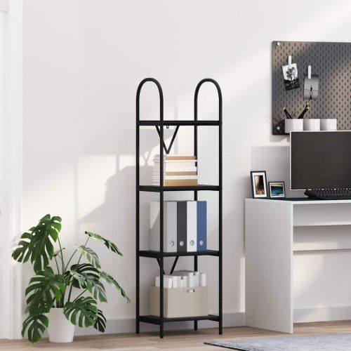 Рафт за книги Черния дъб 40 x 30 x 146 см Инженерно дърво