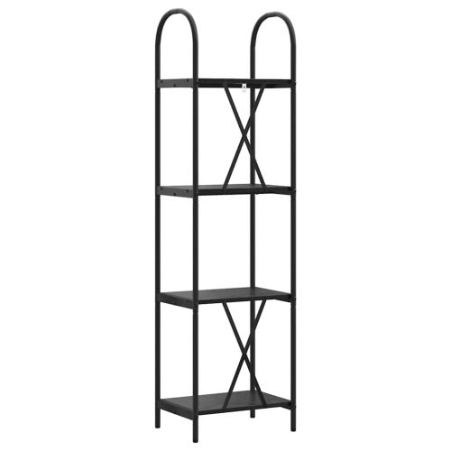 Рафт за книги Черния дъб 40 x 30 x 146 см Инженерно дърво