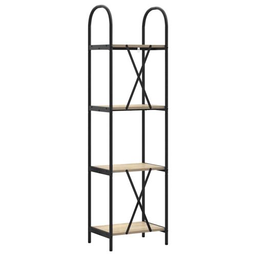 Рафт за книги Сонома дъб 40 x 30 x 146 см Инженерно дърво