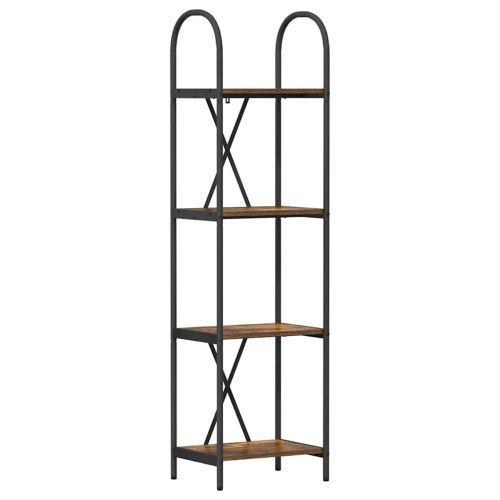 Рафт за книги Димян дъб 40 x 30 x 146 см Инженерно дърво