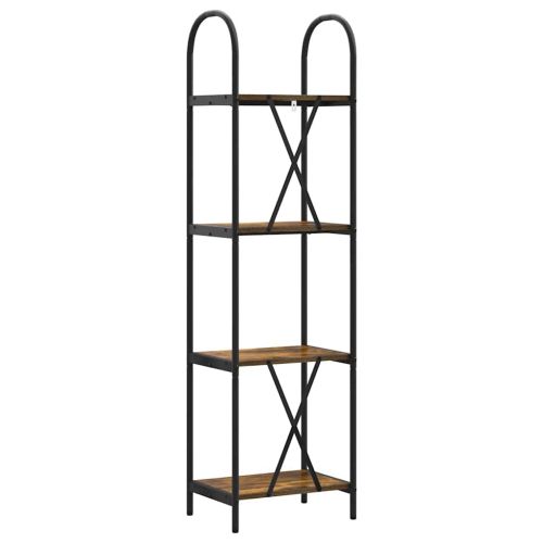 Рафт за книги Димян дъб 40 x 30 x 146 см Инженерно дърво